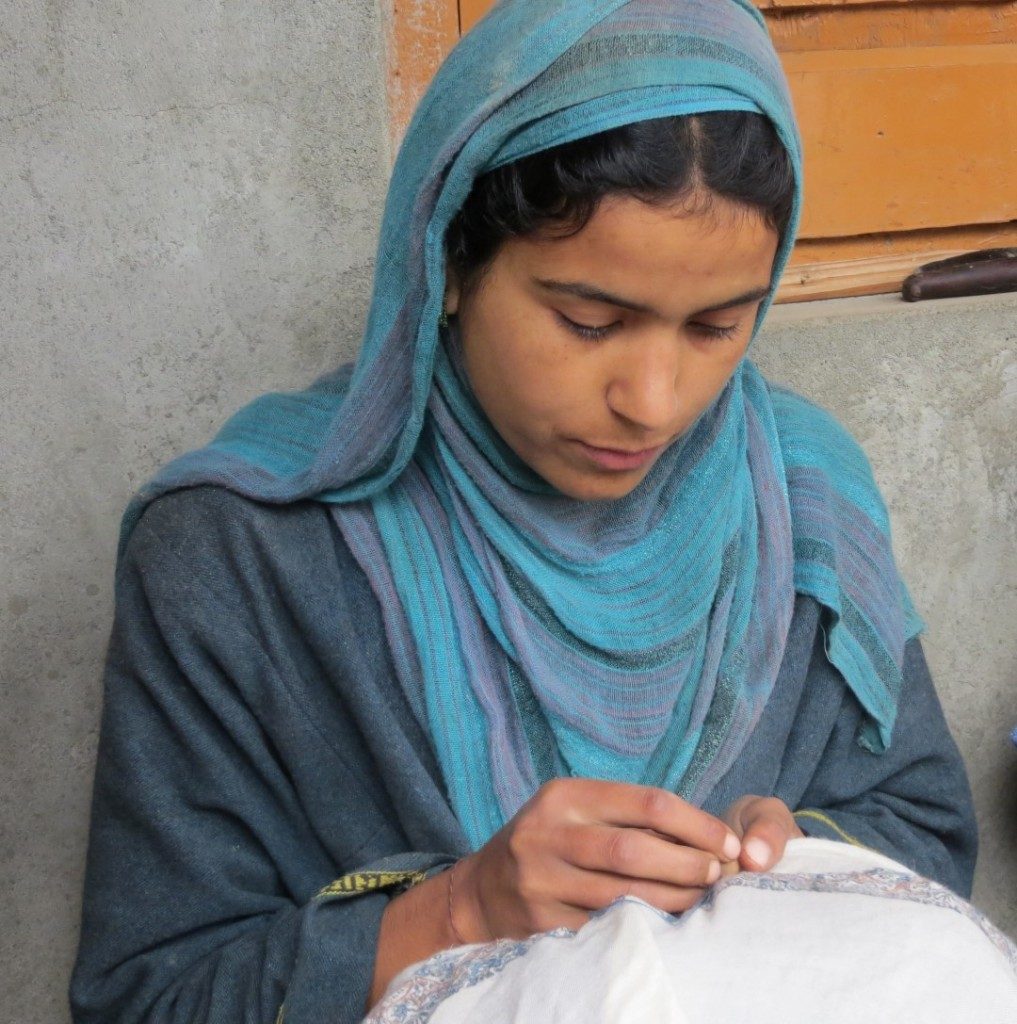 Pashmina embroidery